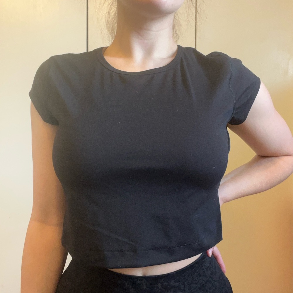 Black Women's Crop Top